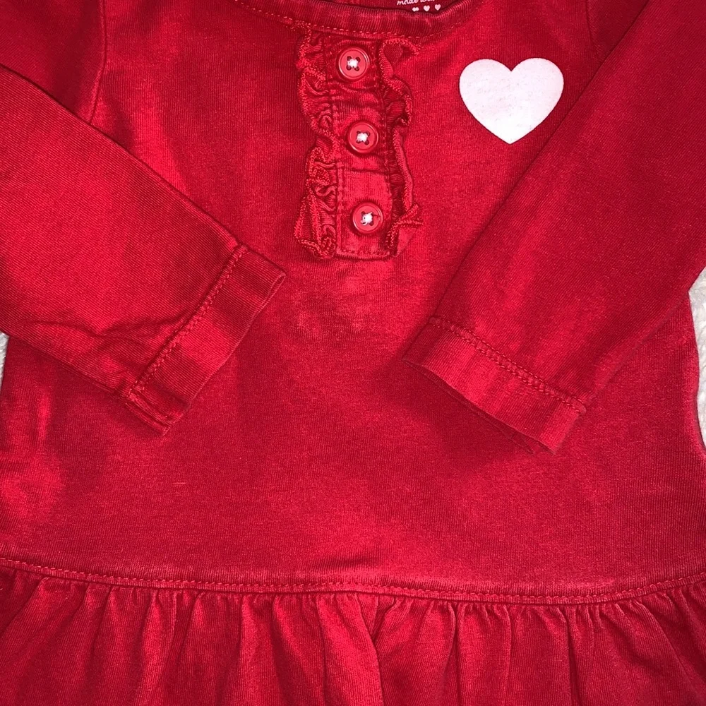 2 Carter’s Valentine’s Red Tops Baby 3m Hearts